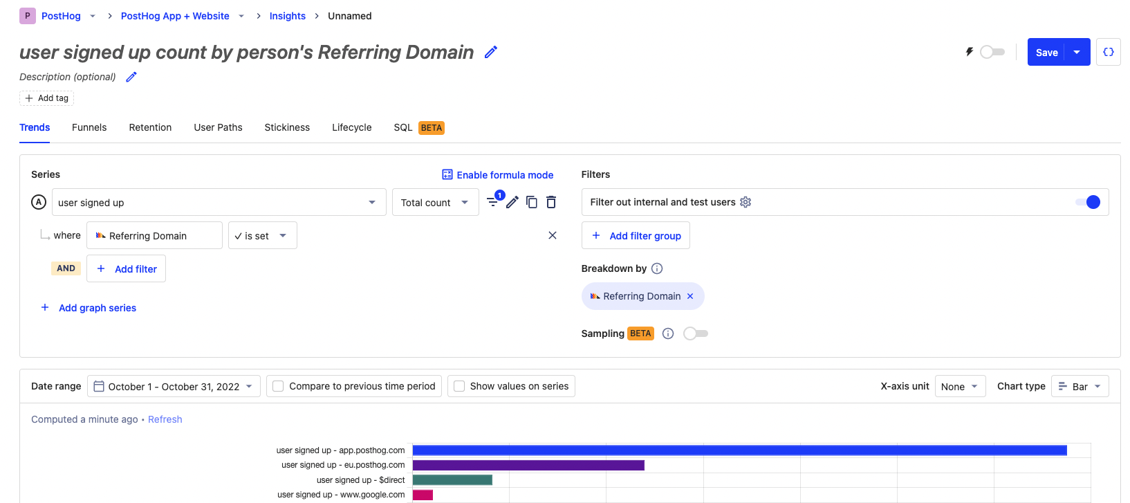 Referrer property